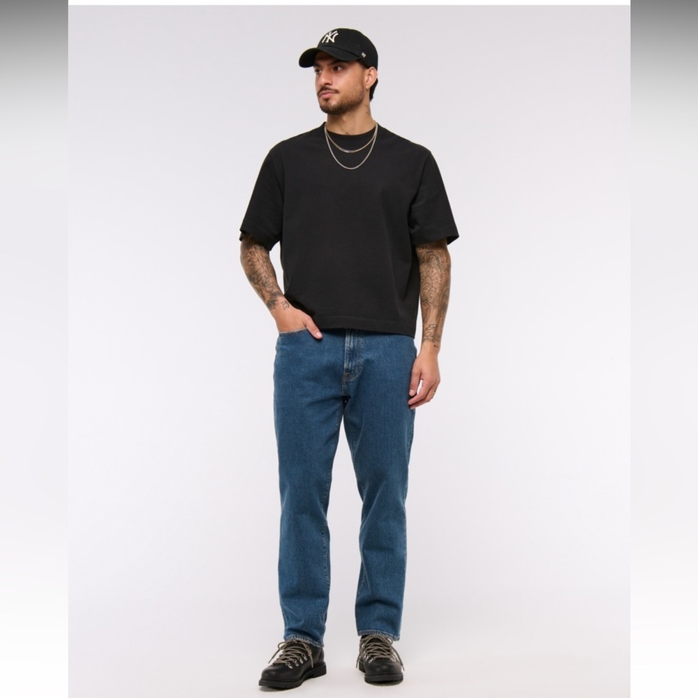 Abercrombie & Fitch Vintage Stretch Athletic Loose Jeans 38x34